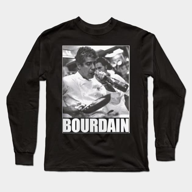 Bourdain Long Sleeve T-Shirt by UGLY BLACK SHEEP